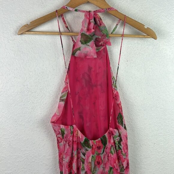 Perfect ZARA Pleated Floral Print Dress XS - Picture 10 of 12